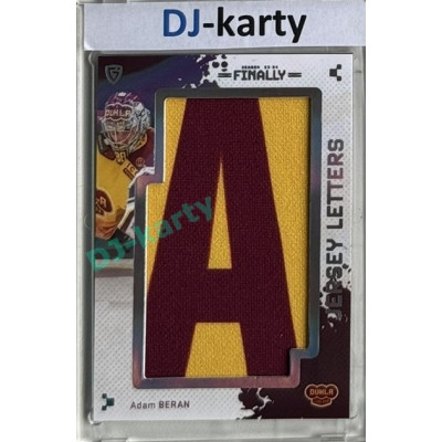 23/24 Goal Cards Finally Season #LT-42 Adam Beran Jersey Letters