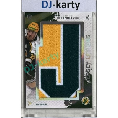 23/24 Goal Cards Finally Season #LT-17 Vít Jonák Jersey Letters