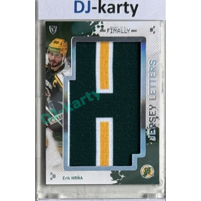 23/24 Goal Cards Finally Season #LT-10 Erik Hrňa Jersey Letters
