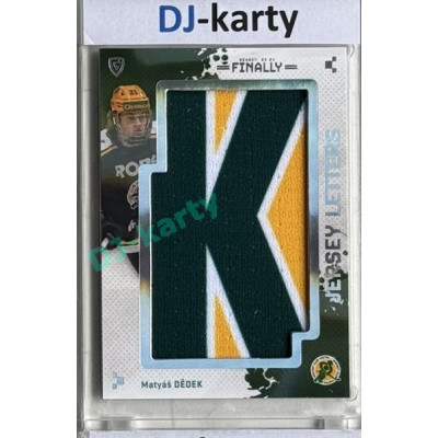 23/24 Goal Cards Finally Season #LT-18 Matyáš Dědek Jersey Letters
