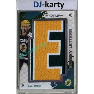 23/24 Goal Cards Finally Season #LT-12 Robin Staněk Jersey Letters