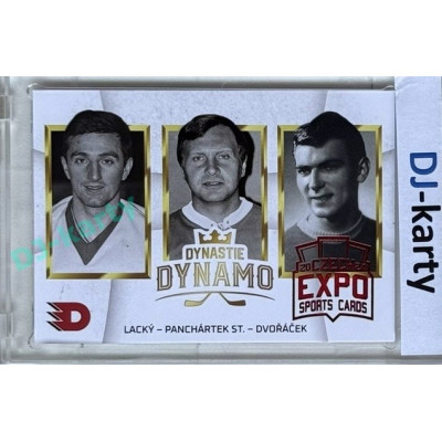 2024 Dynamo100 #052 DD trios Lacký – Panchártek st. – Dvořáček Expo Red 1of10