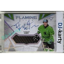 2024/25 Sportzoo ELH 1. serie #FS-FO Tomáš Fořt Flaming Stick Auto 25/25