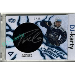 2024/25 Sportzoo ELH 1. serie #PC-KP Kristián Pospíšil Puck Crash Auto 13/35