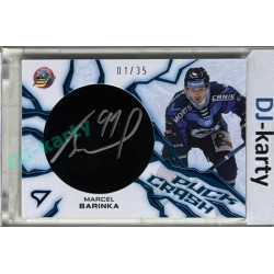 2024/25 Sportzoo ELH 1. serie #PC-MB Marcel Barinka Puck Crash Auto 01/35