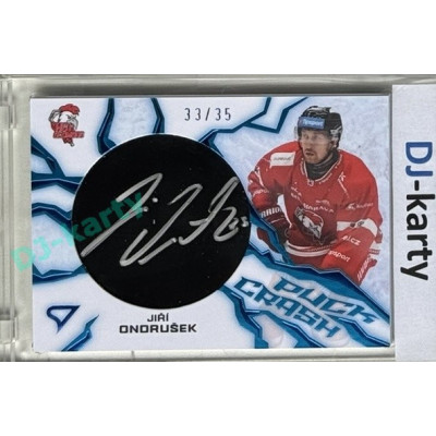 2024/25 Sportzoo ELH 1. serie #PC-ON Jiří Ondrušek Puck Crash Auto 33/35