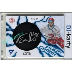 2024/25 Sportzoo ELH 1. serie #PC-VC Viliam Čacho Puck Crash Auto 28/35