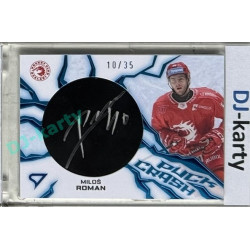2024/25 Sportzoo ELH 1. serie #PC-MR Miloš Roman Puck Crash Auto 10/35