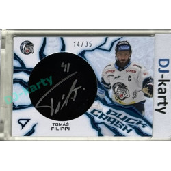 2024/25 Sportzoo ELH 1. serie #PC-TF Tomáš Filippi Puck Crash Auto 14/35