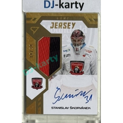 2024/25 Sportzoo ELH 1. serie #GJS-SS Stanislav Škorvánek Game Jersey Auto 10/30