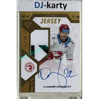 2024/25 Sportzoo ELH 1. serie #GJS-VD Vladimír Dravecký Game Jersey Auto 14/30