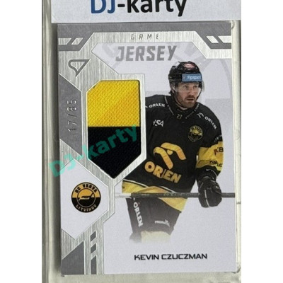 2024/25 Sportzoo ELH 1. serie #GJ-KC Kevin Czuczman Game Jersey 17/85