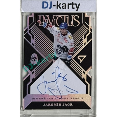 2024/25 Sportzoo ELH 1. serie #INS-JJ Jaromír Jágr Invictus Silver Auto 08/25