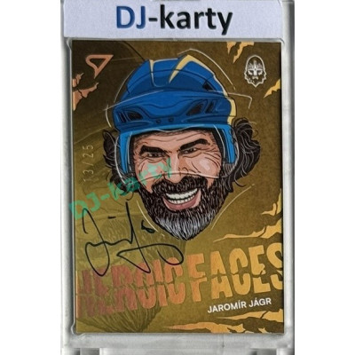 2024/25 Sportzoo ELH 1. serie #HFS-JJ Jaromír Jágr Heroic Faces Auto 13/25