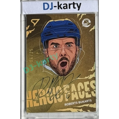 2024/25 Sportzoo ELH 1. serie #HFS-RB Roberts Bukarts Heroic Faces Auto 04/25
