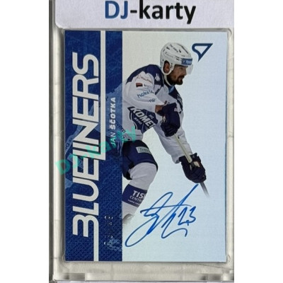 2024/25 Sportzoo ELH 1. serie #BLS-JS Jan Ščotka Blueliners Auto 23/49