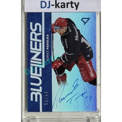 2024/25 Sportzoo ELH 1. serie #BLS-TP Tomáš Pavelka Blueliners Auto 05/49