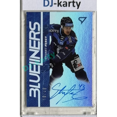 2024/25 Sportzoo ELH 1. serie #BLS-SP Stuart Percy Blueliners Auto 18/49