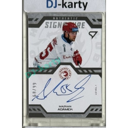 2024/25 Sportzoo ELH 1. serie #SL1-MA Marian Adámek Authentic Signature Level 1 xx/99