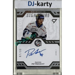 2024/25 Sportzoo ELH 1. serie #SL1-RP Rayen Petrovický Authentic Signature Level 1 xx/99