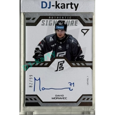 2024/25 Sportzoo ELH 1. serie #SL1-MO David Moravec Authentic Signature Level 1 xx/99