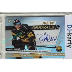 2024/25 Sportzoo ELH 1. serie #NAS-MP Matej Pekař New Arrivals Auto xx/60