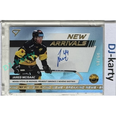 2024/25 Sportzoo ELH 1. serie #NAS-JM Jared Mcisaac New Arrivals Auto xx/60
