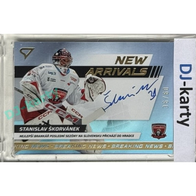 2024/25 Sportzoo ELH 1. serie #NAS-SS Stanislav Škorvánek New Arrivals Auto xx/60