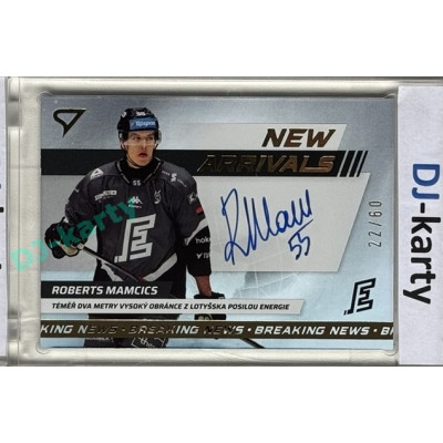 2024/25 Sportzoo ELH 1. serie #NAS-RM Roberts Mamcics New Arrivals Auto xx/60