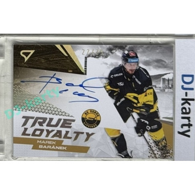 2024/25 Sportzoo ELH 1. serie #TLS-MB Marek Baránek True Loyalty Auto 22/25