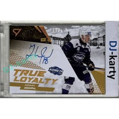 2024/25 Sportzoo ELH 1. serie #TLS-AZ Adam Zbořil True Loyalty Auto 06/25