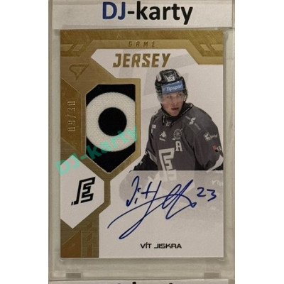 2024/25 Sportzoo ELH 1. serie #GJS-VJ Vít Jiskra Game Jersey Auto 09/30