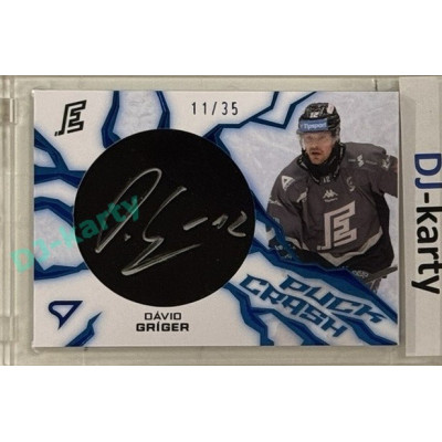 2024/25 Sportzoo ELH 1. serie #PC-DG Dávid Gríger Puck Crash Auto 11/35