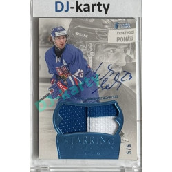 2024 LC Golden Prague Belongs to us #SC-LS Lukáš Sedlák Starring Collection Authentic Game Used Jersey Authentic Signature Blue 5/5