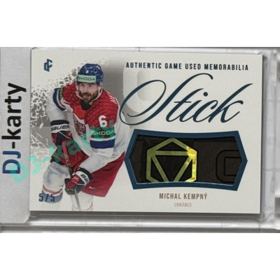 2024 LC Golden Prague Belongs to us #GUS-02 Michal Kempný Authentic Game Used Memorabilia Stick Blue 5/5