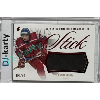 2024 LC Golden Prague Belongs to us #GUS-08 Radim Vrbata Authentic Game Used Memorabilia Stick Red 04/10