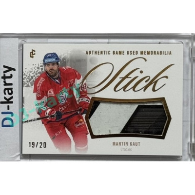 2024 LC Golden Prague Belongs to us #GUS-03 Martin Kaut Authentic Game Used Memorabilia Stick Gold 19/20
