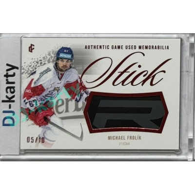 2024 LC Golden Prague Belongs to us #GUS-06 Michael Frolík Authentic Game Used Memorabilia Stick Red 05/10