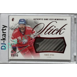 2024 LC Golden Prague Belongs to us #GUS-12 Tomáš Hyka Authentic Game Used Memorabilia Stick Red 09/10
