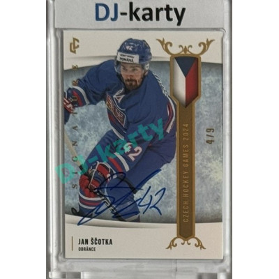 2024 LC Golden Prague Belongs to us #EHC-07 Jan Ščotka Czech Hockey Games 2024 Authentic Signature 4/9