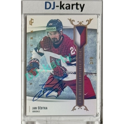 2024 LC Golden Prague Belongs to us #WCH-06 Jan Ščotka IIHF World Championship 2024 Authentic Signature 3/9