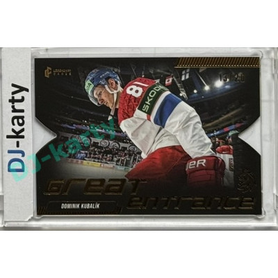 2024 LC Golden Prague Belongs to us #GE-13 Dominik Kubalík Great Entrance Die Cut Gold 13/20