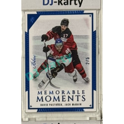 2024 LC Golden Prague Belongs to us #MO-040 David Pastrňák, Jack McBain Memorable Moments Blue 2/5