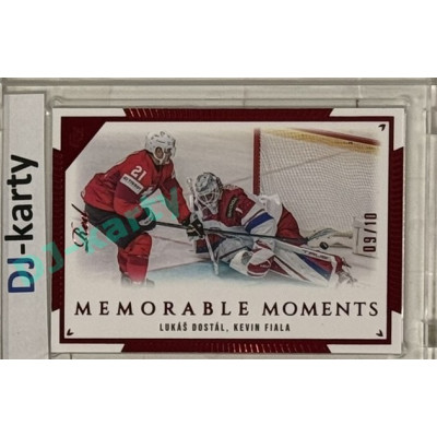 2024 LC Golden Prague Belongs to us #MO-014 Lukáš Dostál, Kevin Fiala Memorable Moments Red 09/10