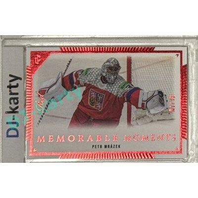 2024 LC Golden Prague Belongs to us #MO-020 Petr Mrázek Memorable Moments Red 01/10