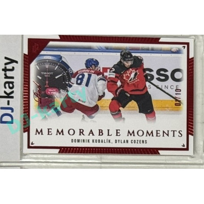 2024 LC Golden Prague Belongs to us #MO-038 Dominik Kubalík, Dylan Cozens Memorable Moments Red 01/10
