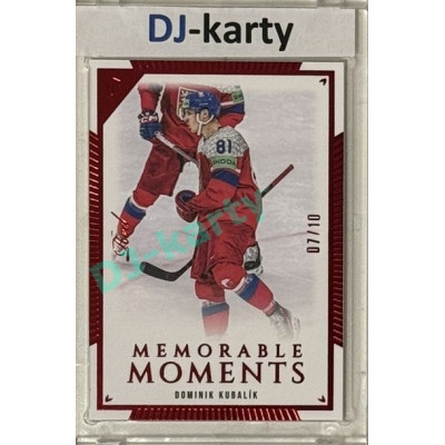 2024 LC Golden Prague Belongs to us #MO-022 Dominik Kubalík Memorable Moments Red 07/10