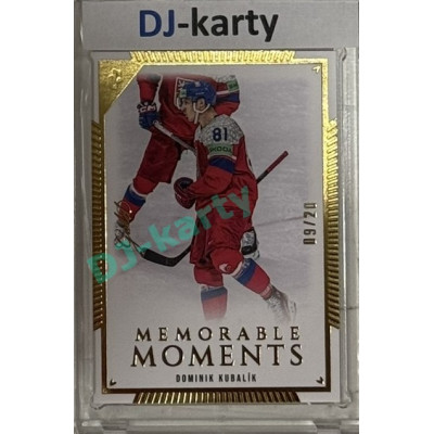 2024 LC Golden Prague Belongs to us #MO-022 Dominik Kubalík Memorable Moments Gold 09/20