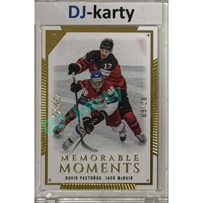 2024 LC Golden Prague Belongs to us #MO-040 David Pastrňák, Jack McBain Memorable Moments Gold 09/20