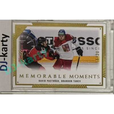 2024 LC Golden Prague Belongs to us #MO-036 David Pastrňák, Brandon Tanev Memorable Moments Gold 16/20